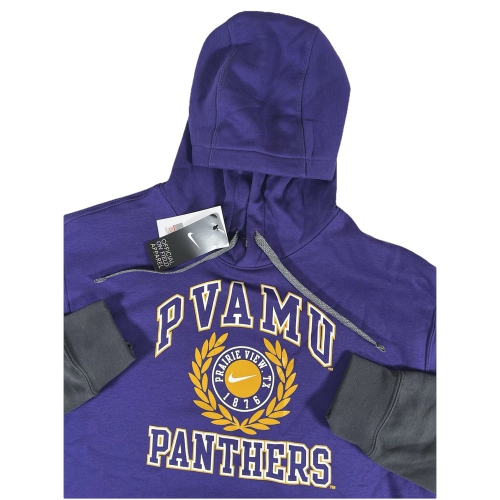 Nike On-Field Prairie View A&M Univ Panthers Purple Gray Sweatshirt Men's Lg NWT